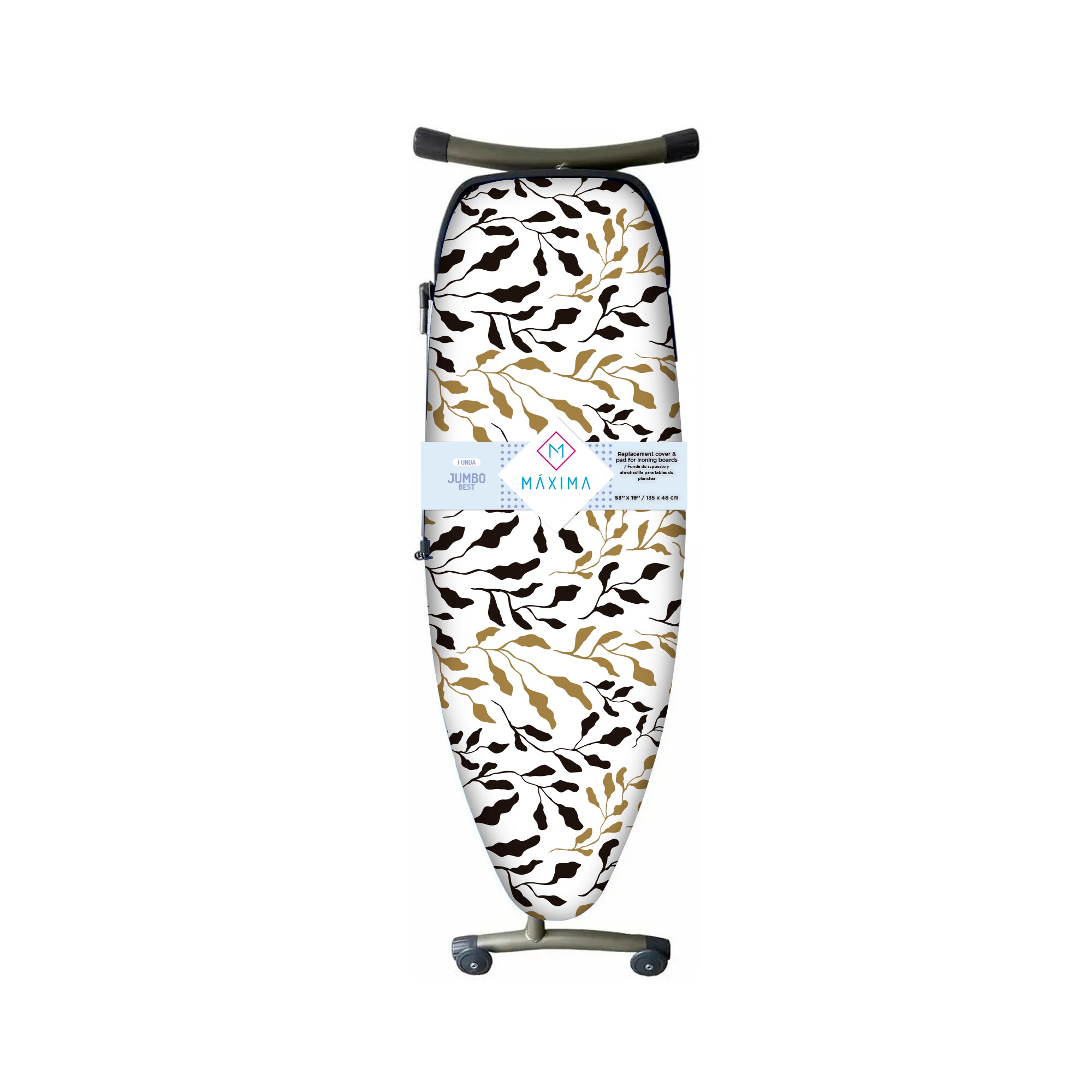 Funda Repuesto para Burro de Planchar Máxima Hogar Jumbo Winter Best 135 X 48cm 100 % Algodón + Teflón $499