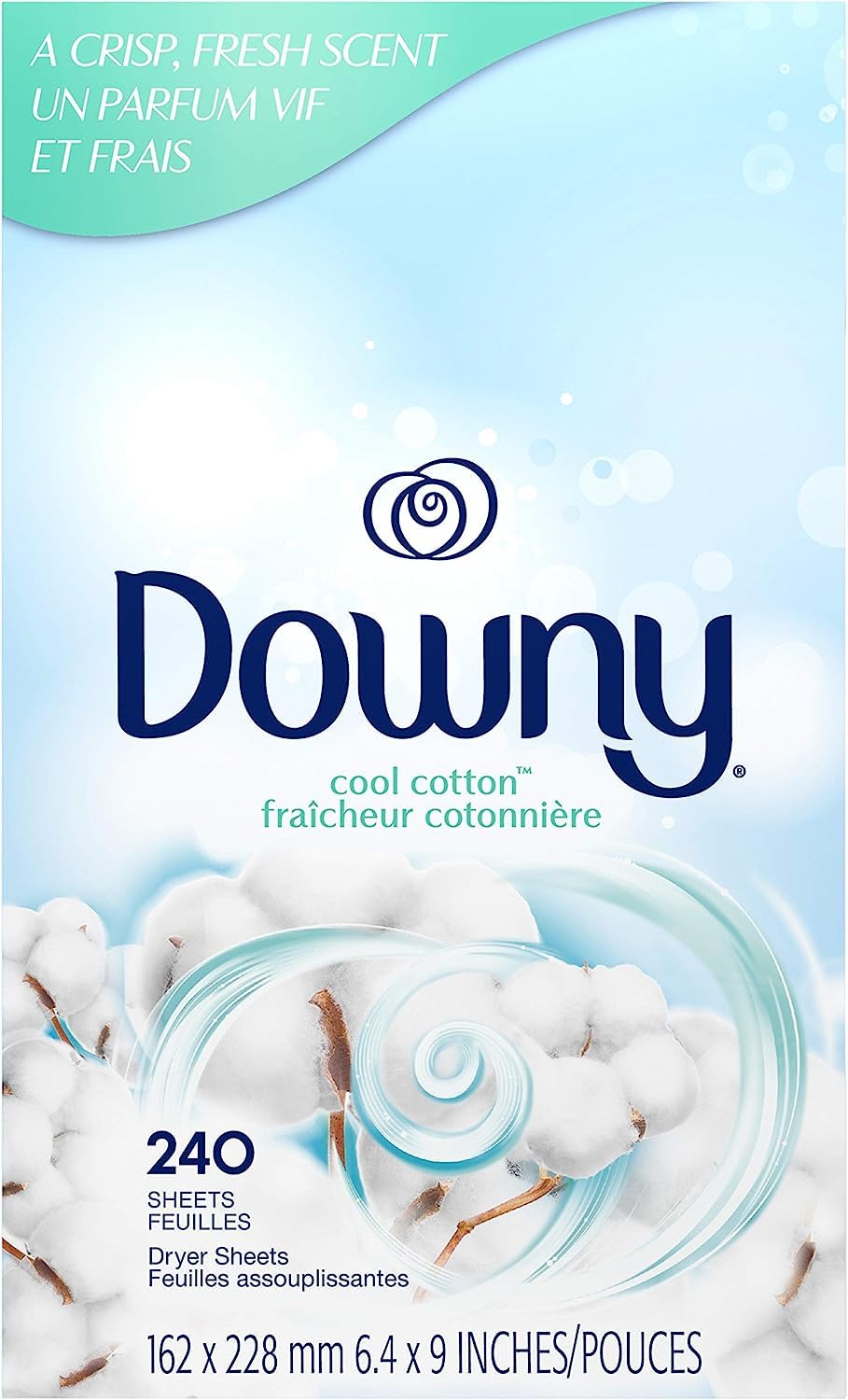 Foto 3 pulgar | Suavizante De Ropa De Algodón Downy Cool Dryer Sheets, 240 Unidades - Venta Internacional.