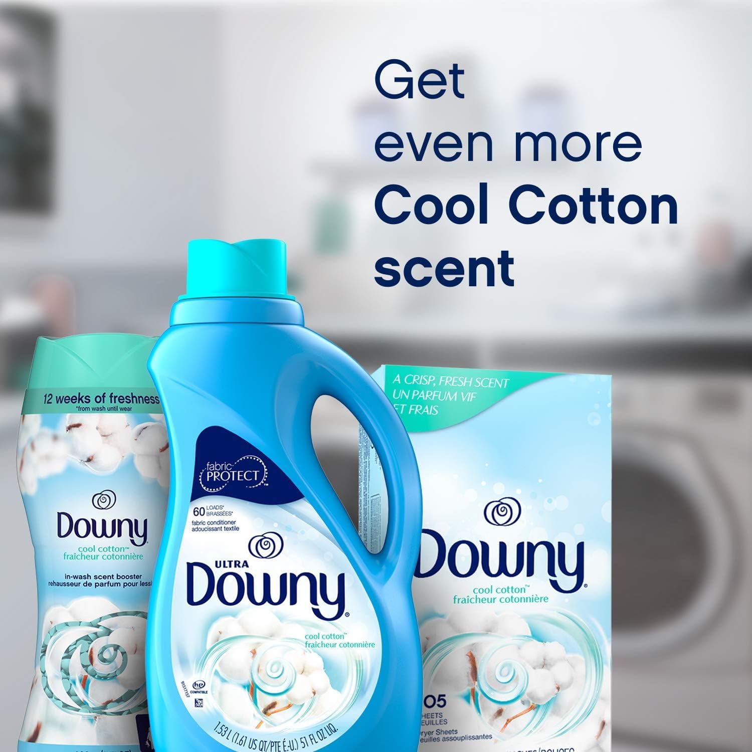 Foto 7 pulgar | Suavizante De Ropa De Algodón Downy Cool Dryer Sheets, 240 Unidades - Venta Internacional.