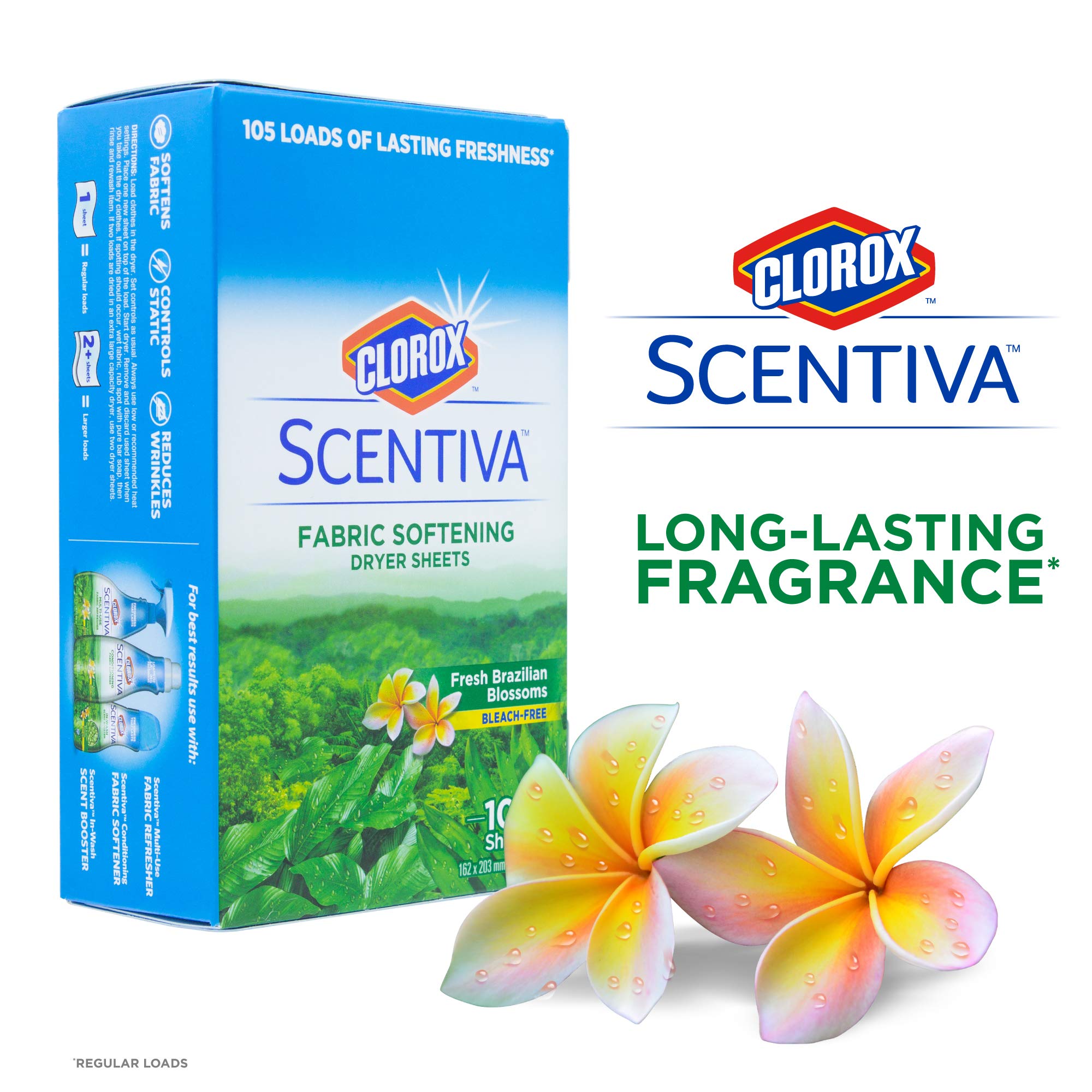 Foto 3 pulgar | Sábanas Para Secadora Clorox Scentiva, Suavizantes De Telas, 105 Unidades - Venta Internacional.