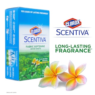 Foto 2 | Sábanas Para Secadora Clorox Scentiva, Suavizantes De Telas, 105 Unidades - Venta Internacional.