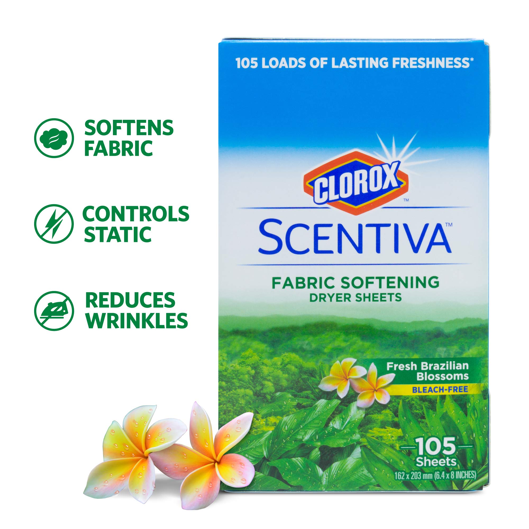 Foto 4 pulgar | Sábanas Para Secadora Clorox Scentiva, Suavizantes De Telas, 105 Unidades - Venta Internacional.