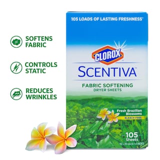 Foto 3 | Sábanas Para Secadora Clorox Scentiva, Suavizantes De Telas, 105 Unidades - Venta Internacional.