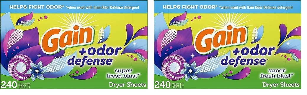 Foto 2 pulgar | Sábanas Para Secadora Gain + Odor Defense Super Fresh Blast, 240 Unidades - Venta Internacional.