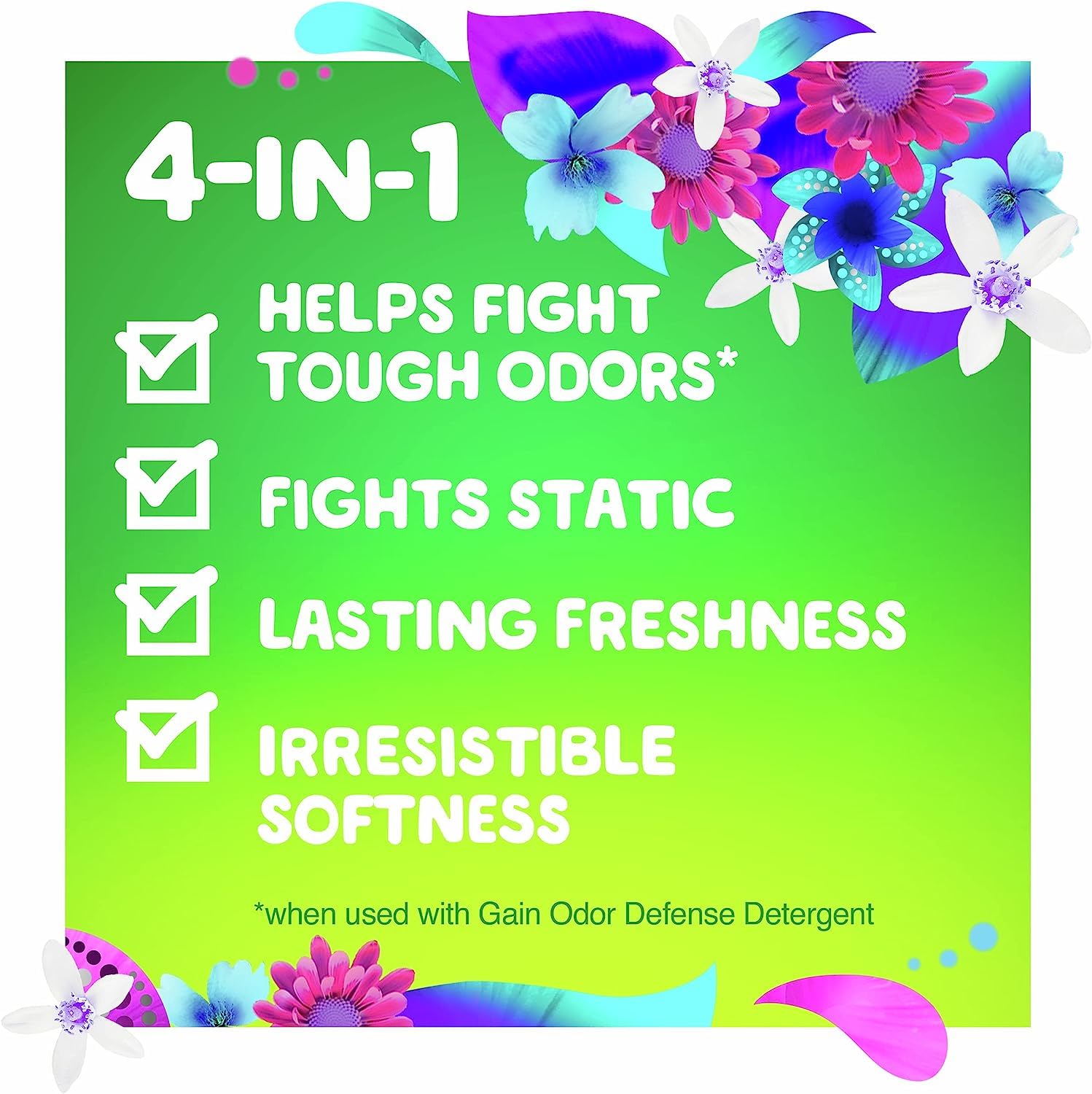 Foto 4 | Sábanas Para Secadora Gain + Odor Defense Super Fresh Blast, 240 Unidades - Venta Internacional.