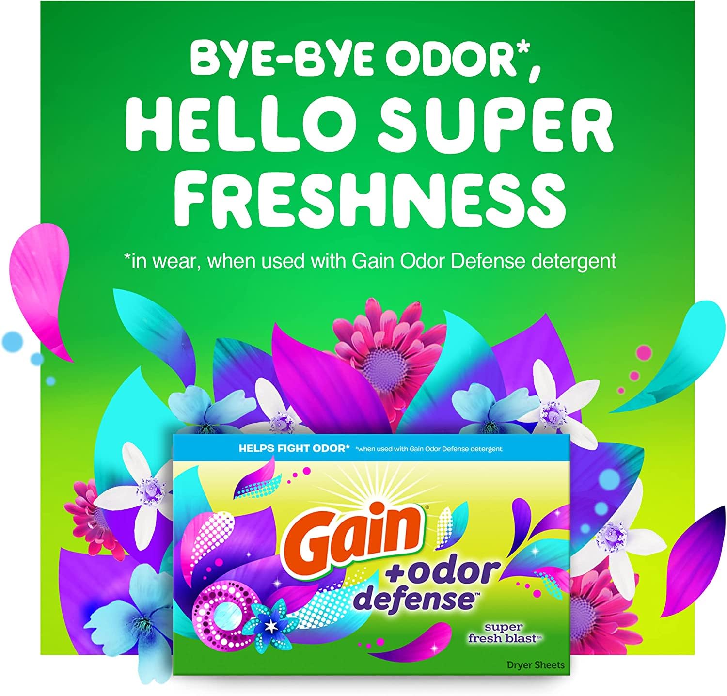 Foto 5 | Sábanas Para Secadora Gain + Odor Defense Super Fresh Blast, 240 Unidades - Venta Internacional.