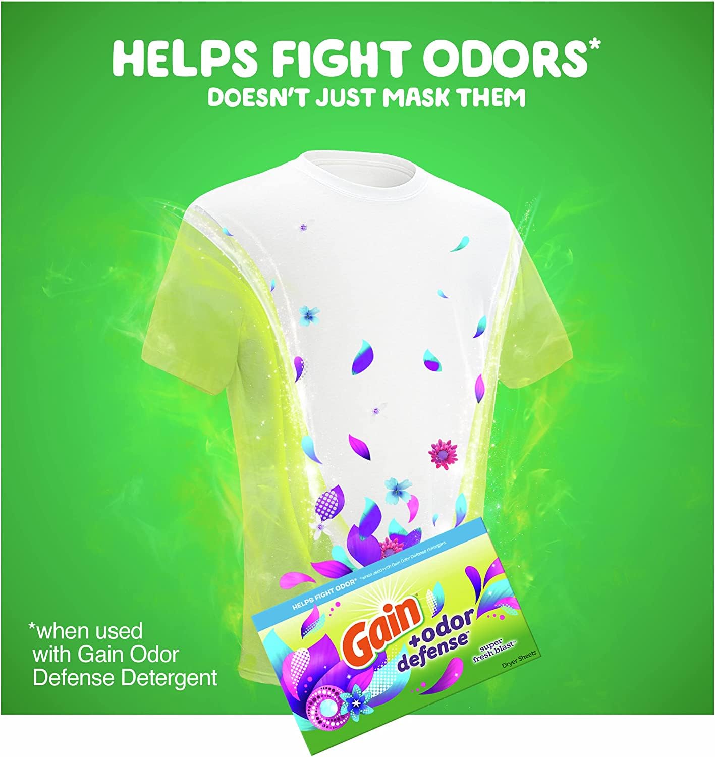 Foto 8 pulgar | Sábanas Para Secadora Gain + Odor Defense Super Fresh Blast, 240 Unidades - Venta Internacional.
