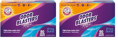 Foto 1 | Toalla Para Secadora Arm & Hammer Odor Blaster Fresh Burst, 80 Unidades, 2 Unidades - Venta Internacional.