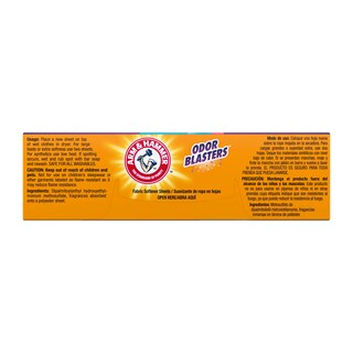 Foto 4 | Toalla Para Secadora Arm & Hammer Odor Blaster Fresh Burst, 80 Unidades, 2 Unidades - Venta Internacional.