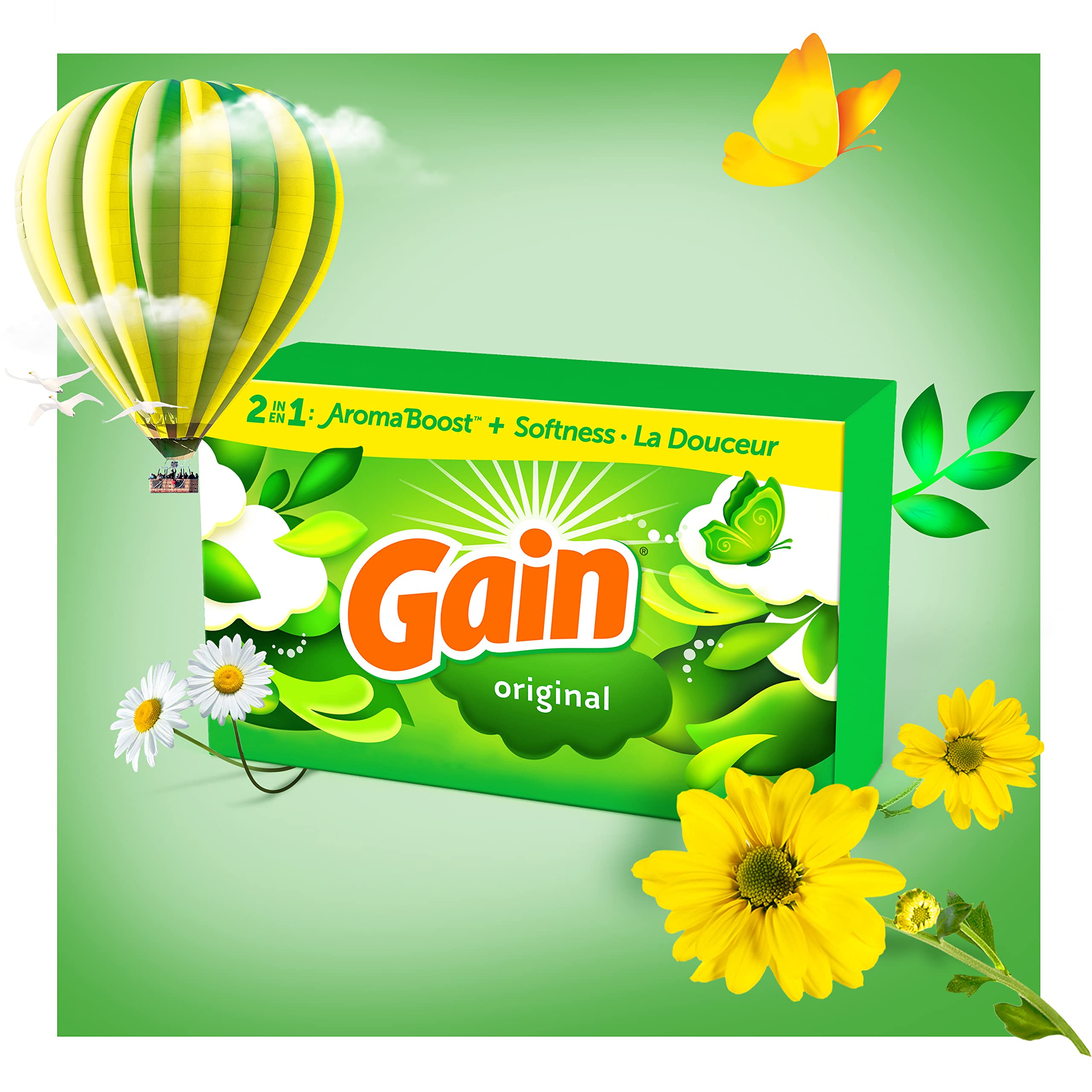 Foto 4 pulgar | Sábanas Para Secadora Gain Original Scent, 240 Unidades (paquete De 2) - Venta Internacional.