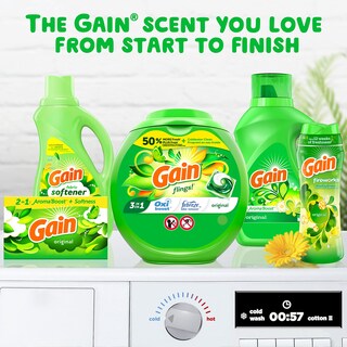Foto 6 | Sábanas Para Secadora Gain Original Scent, 240 Unidades (paquete De 2) - Venta Internacional.