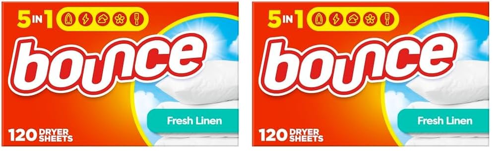 Sábanas Suavizantes Para Secadora Bounce Fresh Linen Scent 120x2 - Venta Internacional.