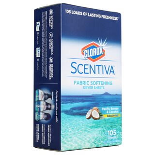 Foto 2 | Sábanas Para Secadora Clorox Scentiva, Suavizantes De Tela, 105 Hojas, Paquete De 6 - Venta Internacional.