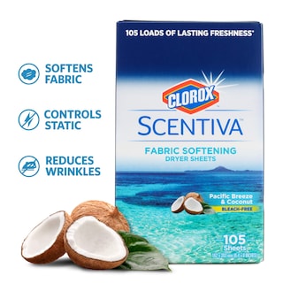 Foto 4 | Sábanas Para Secadora Clorox Scentiva, Suavizantes De Tela, 105 Hojas, Paquete De 6 - Venta Internacional.