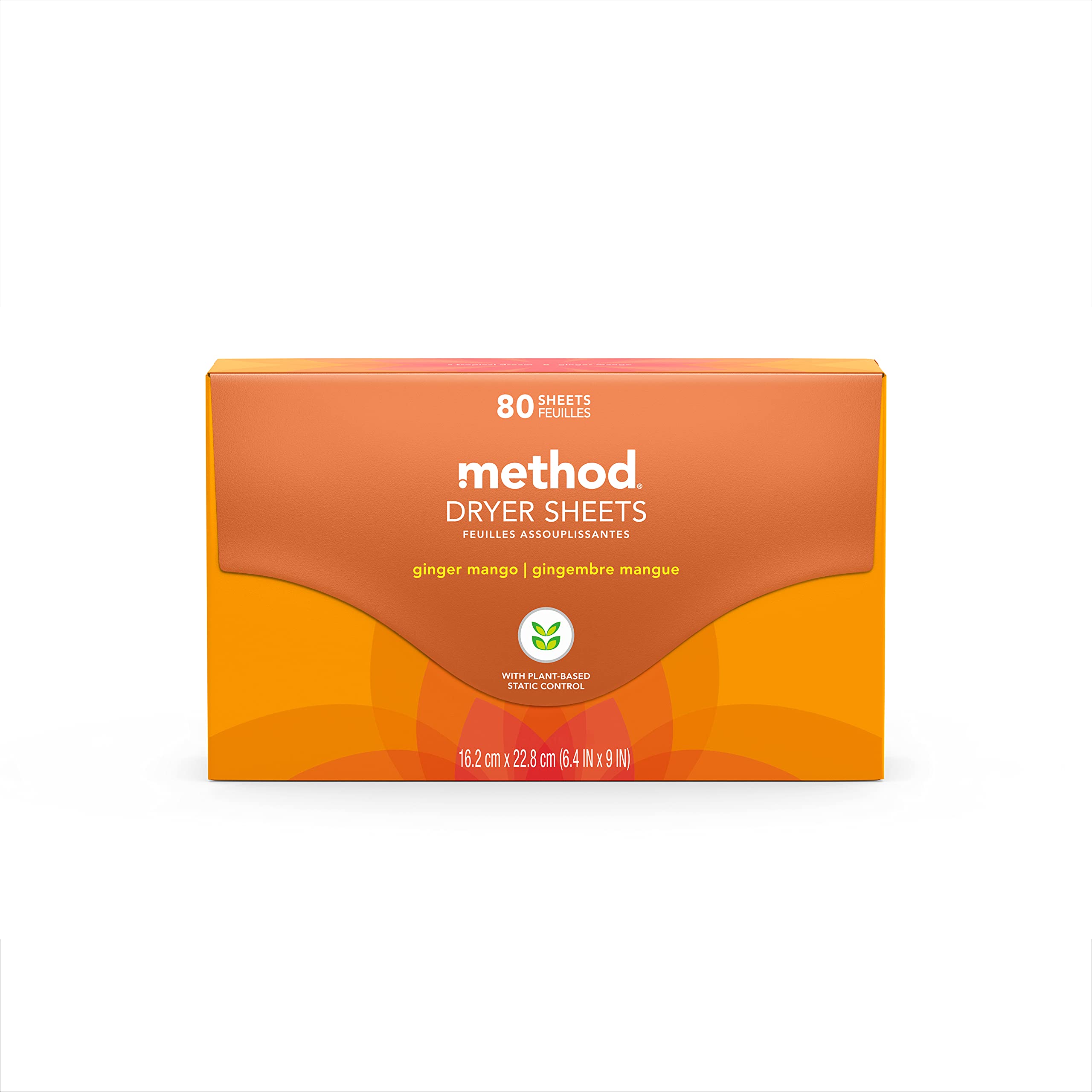 Foto 3 pulgar | Dryer Sheets Method, Compostables, Con Aroma A Jengibre Y Mango, 480 Hojas - Venta Internacional.
