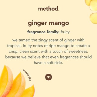 Foto 4 | Dryer Sheets Method, Compostables, Con Aroma A Jengibre Y Mango, 480 Hojas - Venta Internacional.