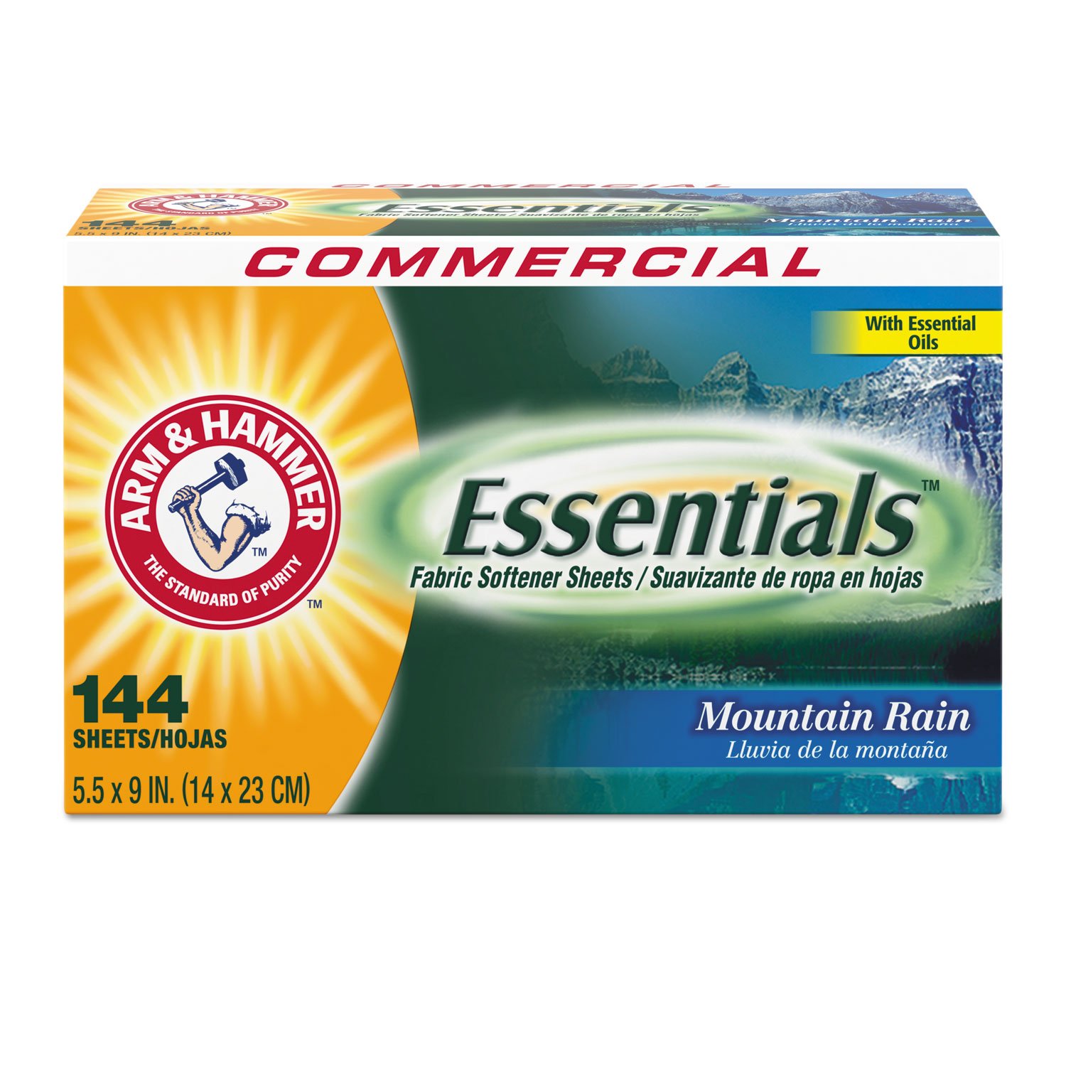 Foto 1 | Sábanas Para Secadora Arm & Hammer Essentials Mountain Rain, 144 Hojas - Venta Internacional.