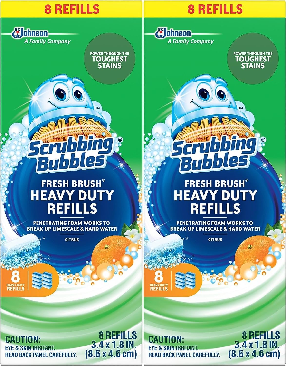 Recambios Fresh Brush Heavy Duty Bubbles (paquete De 2), 8 Unidades Cada Uno. - Venta Internacional.