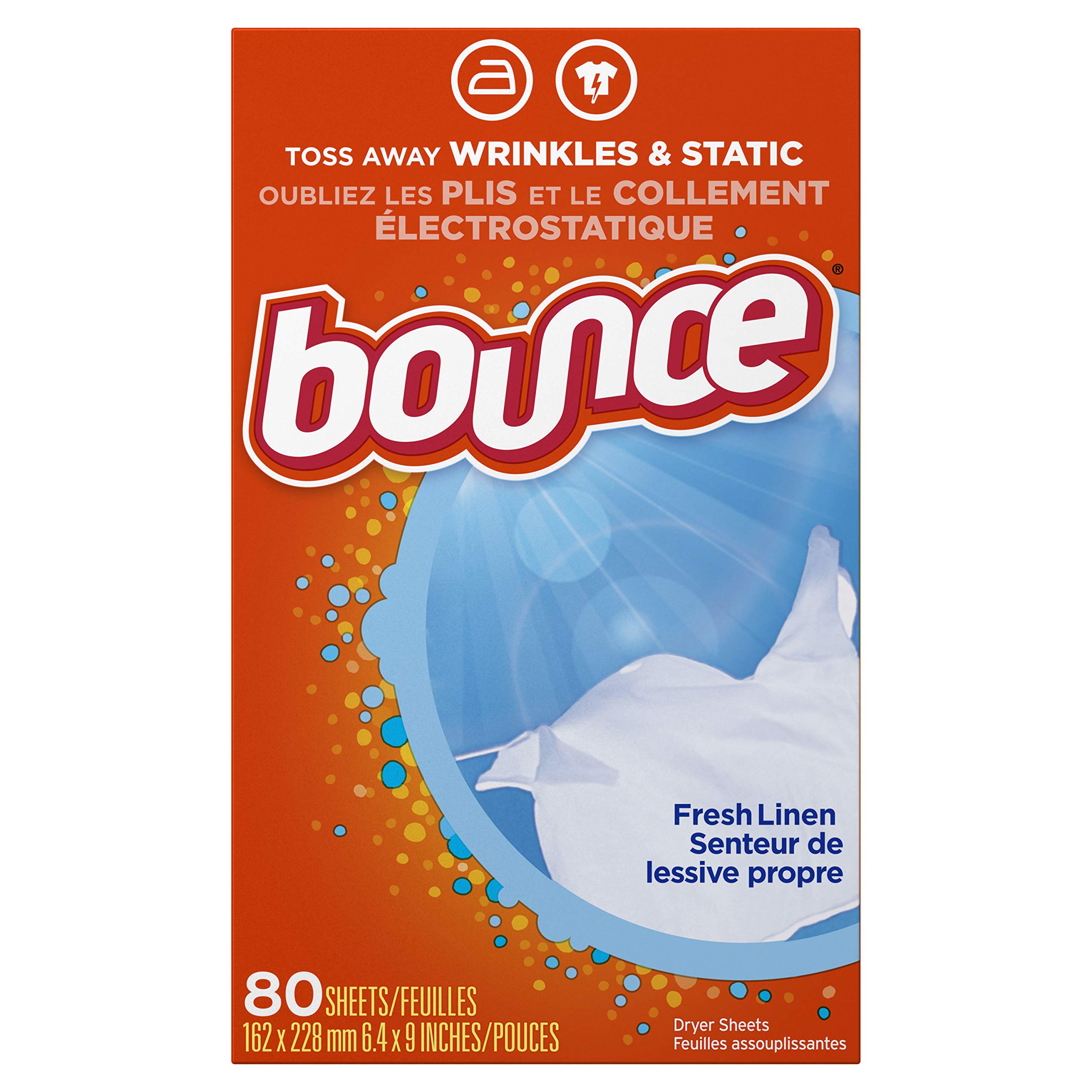 Foto 3 pulgar | Sábanas Suavizantes Para Secadora Bounce Fresh Linen, 80 Unidades - Venta Internacional.
