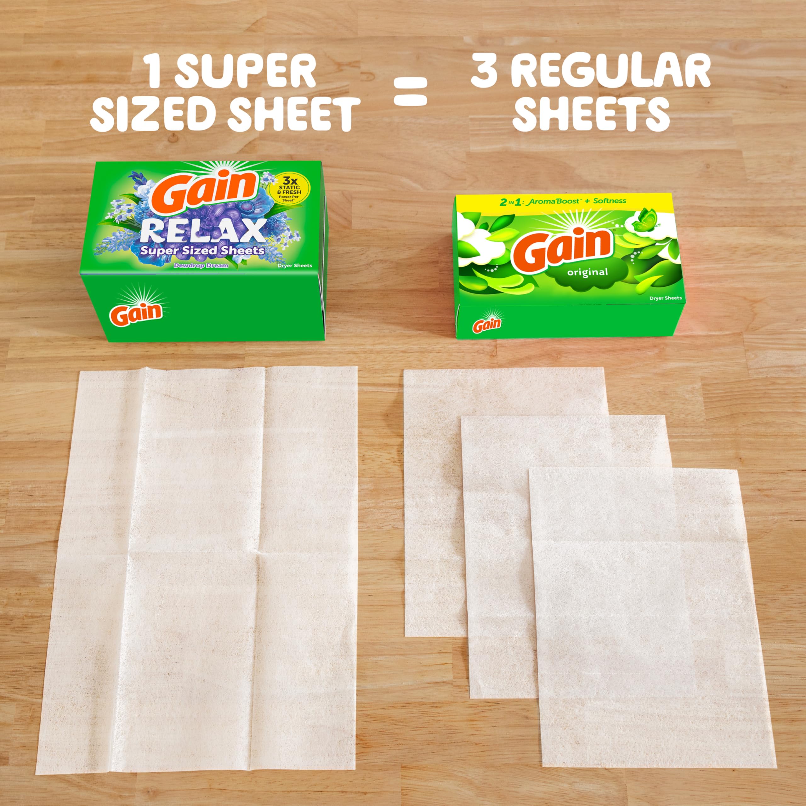Foto 5 | Sábanas Para Secadora Gain Super Size Relax Scent, 130 Unidades - Venta Internacional.