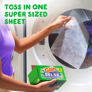 Foto 7 | Sábanas Para Secadora Gain Super Size Relax Scent, 130 Unidades - Venta Internacional.