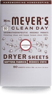 Foto 1 | Sábanas Para Secadora Mrs. Meyer's Clean Day Lavender, 80 Unidades, X2 - Venta Internacional.