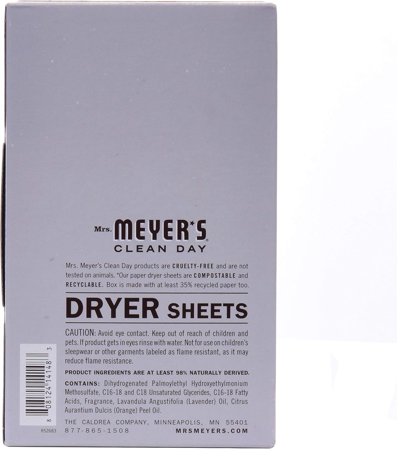 Foto 3 pulgar | Sábanas Para Secadora Mrs. Meyer's Clean Day Lavender, 80 Unidades, X2 - Venta Internacional.