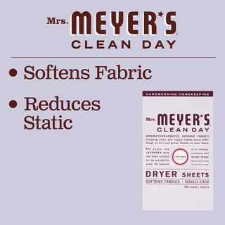 Foto 3 | Sábanas Para Secadora Mrs. Meyer's Clean Day Lavender, 80 Unidades, X2 - Venta Internacional.