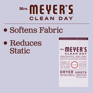Foto 6 | Sábanas Para Secadora Mrs. Meyer's Clean Day Lavender, 80 Unidades, X2 - Venta Internacional.