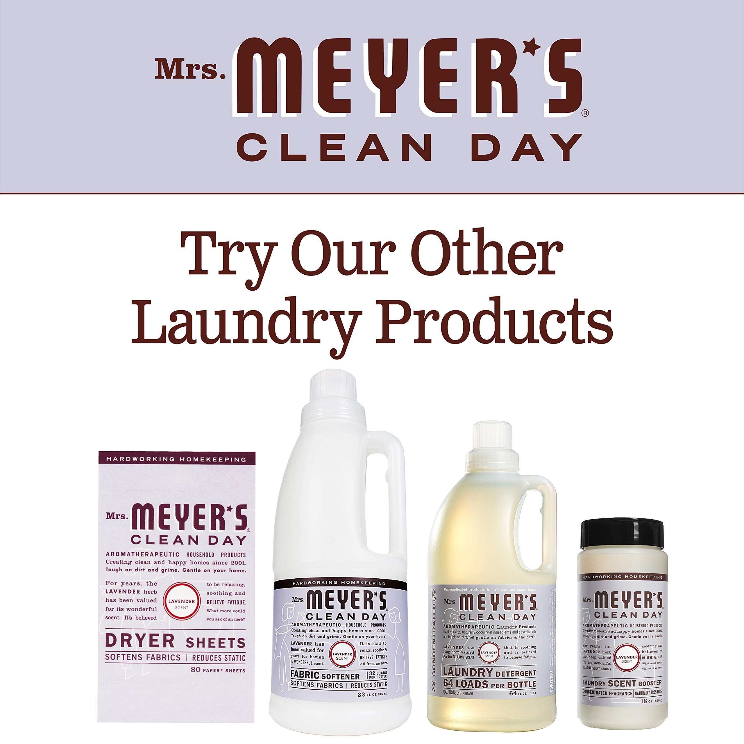 Foto 8 pulgar | Sábanas Para Secadora Mrs. Meyer's Clean Day Lavender, 80 Unidades, X2 - Venta Internacional.