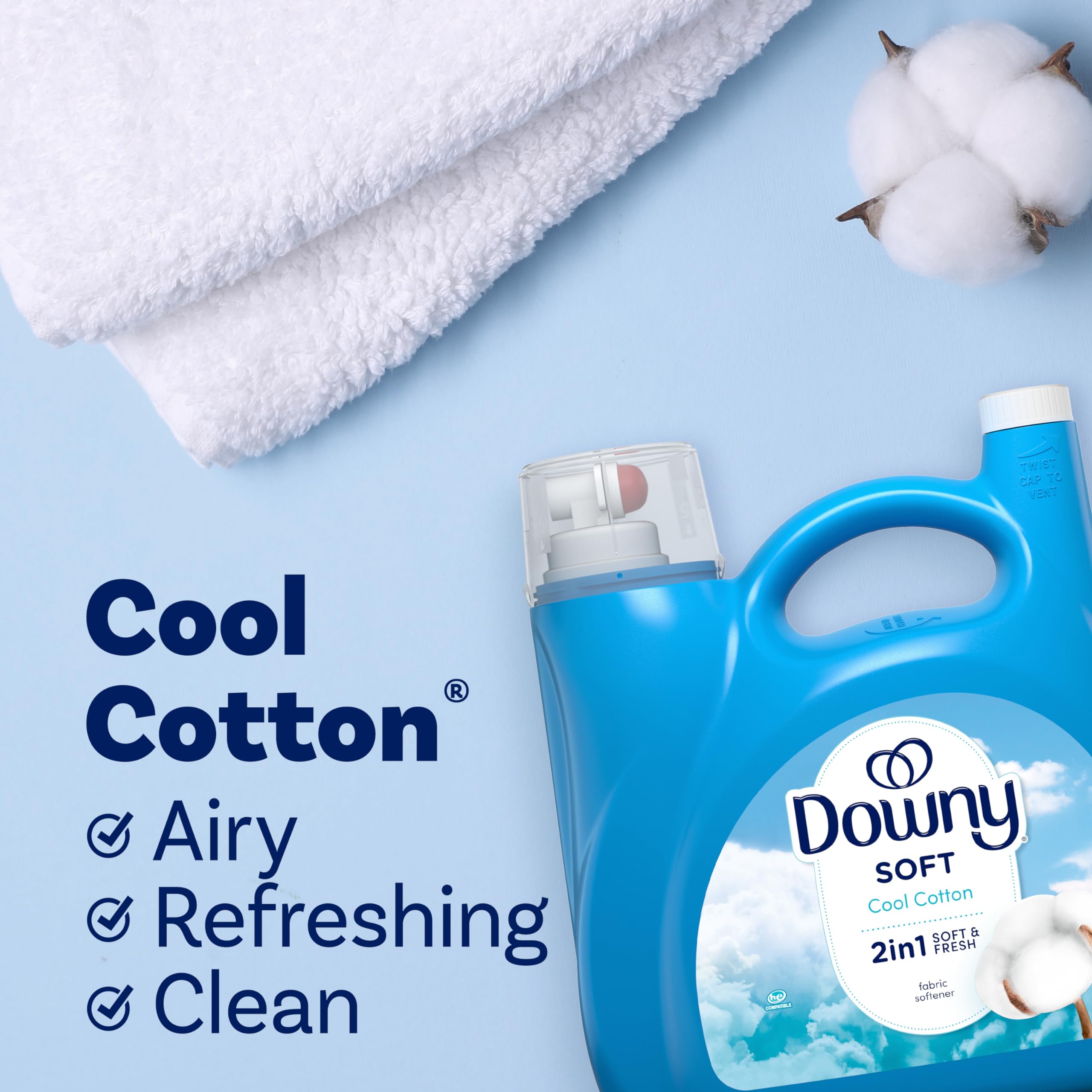 Foto 6 pulgar | Suavizante De Telas Downy Liquid Cool Cotton  5 2 L  190 Cargas - Venta Internacional.