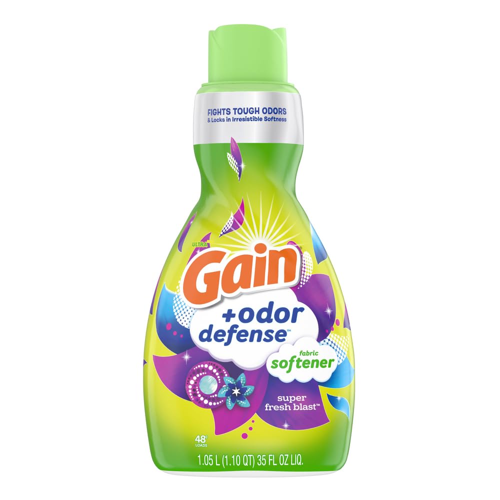 Suavizante De Telas Gain Odor Defense Super Fresh Blast  35 L  Paquete De 4 - Venta Internacional.