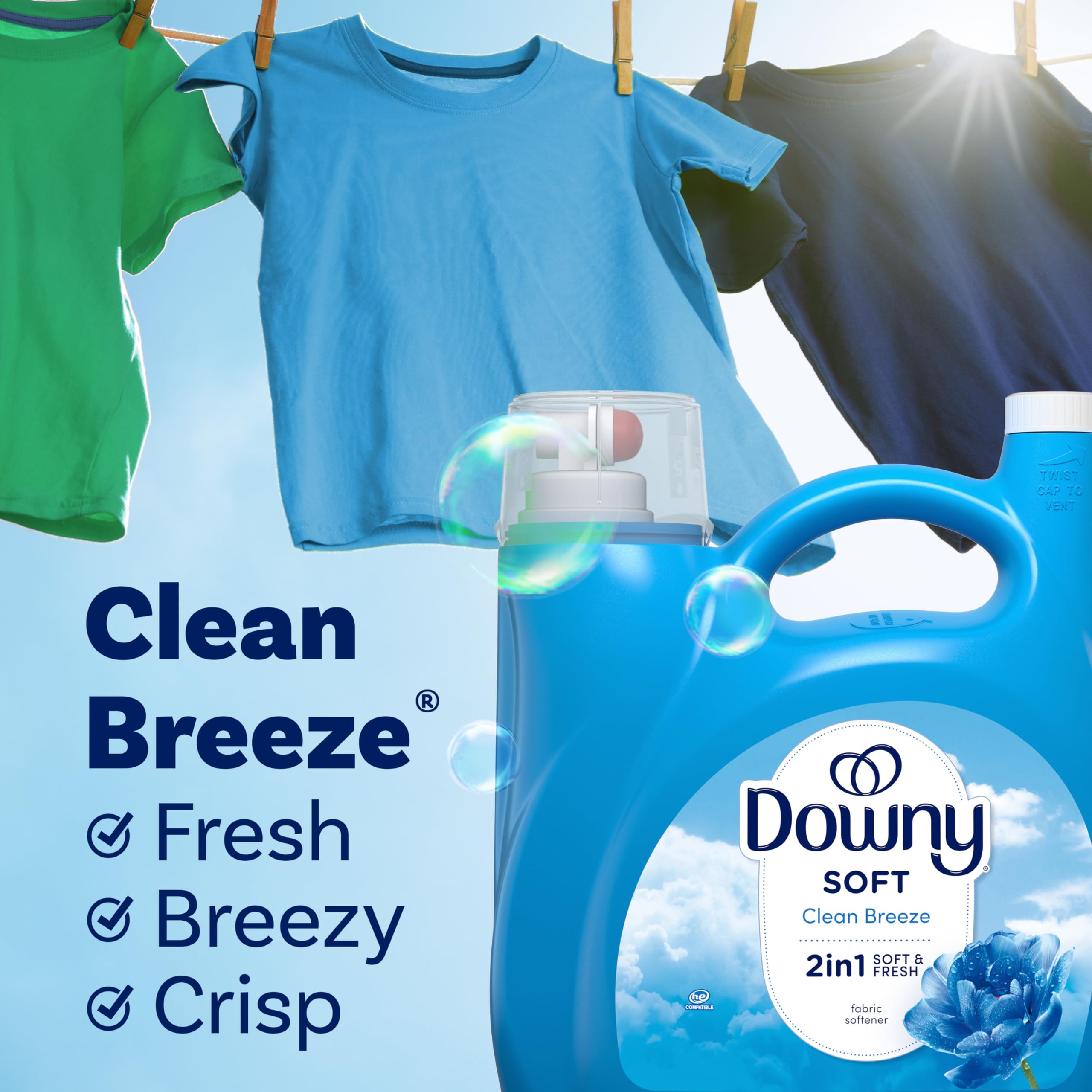 Foto 6 pulgar | Suavizante De Telas Downy Clean Breeze Scent  4 16 L  190 Cargas - Venta Internacional.