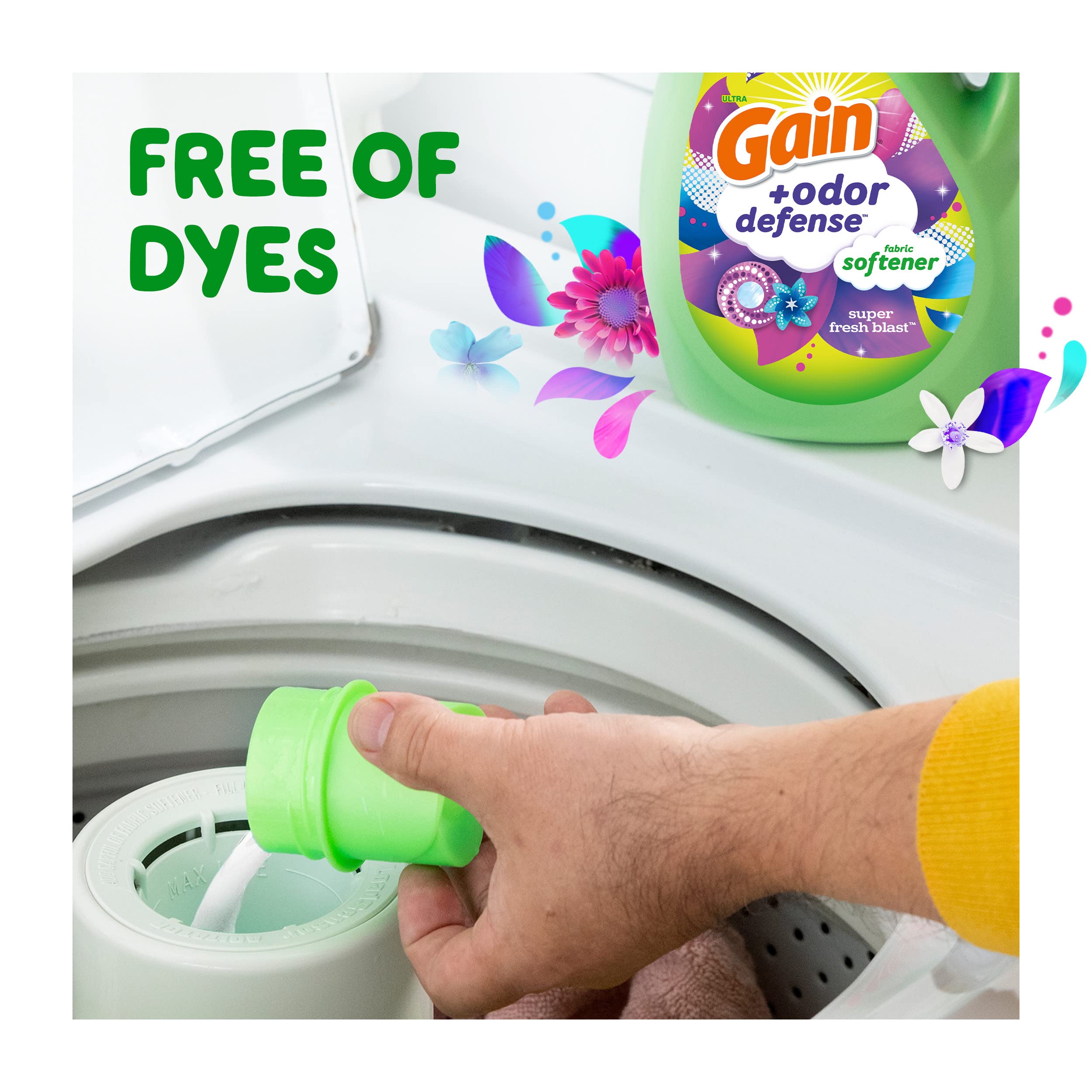 Foto 4 pulgar | Suavizante De Telas Gain Odor Defense Super Fresh Blast 4.1l - Venta Internacional.
