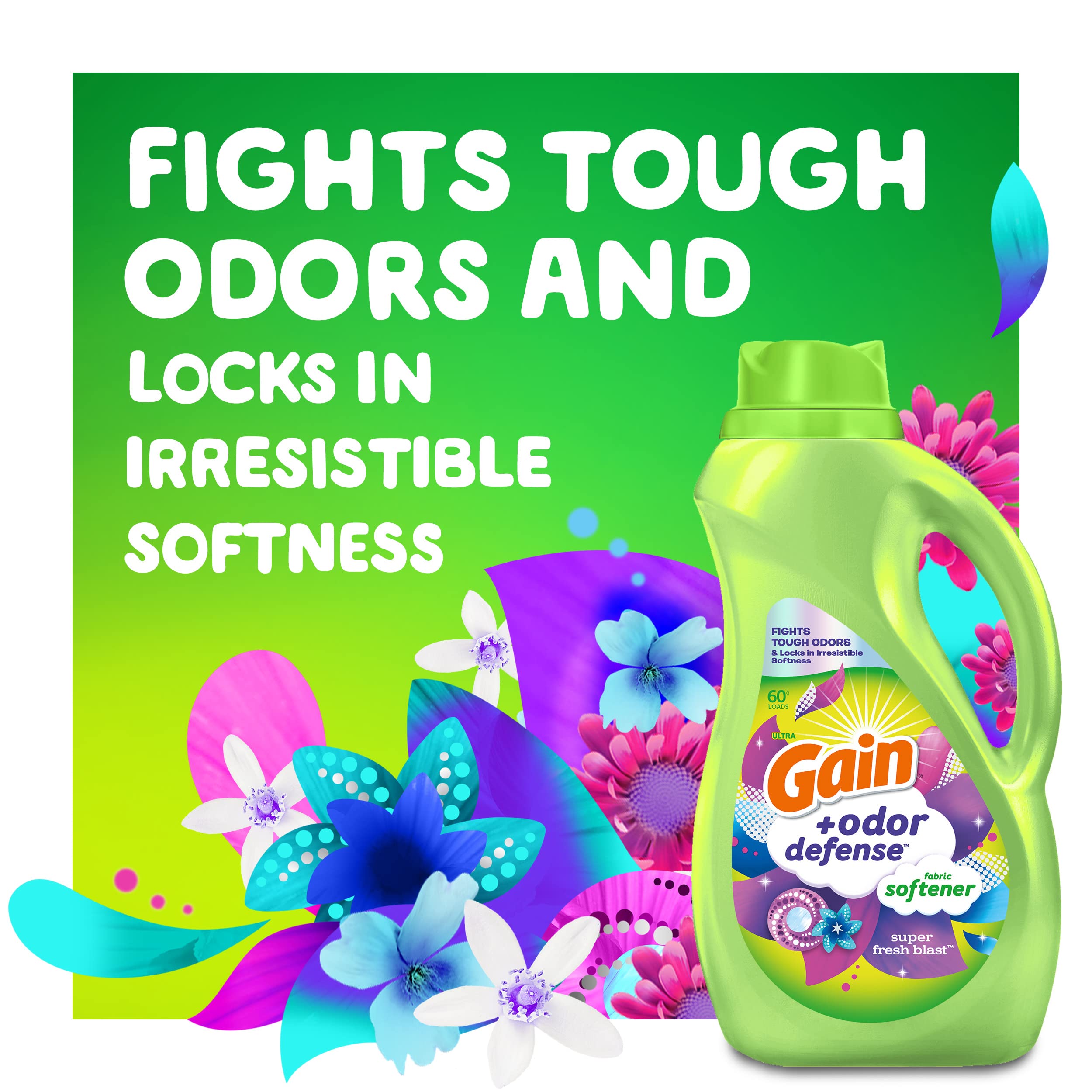 Foto 5 pulgar | Suavizante De Telas Gain Odor Defense Super Fresh Blast 4.1l - Venta Internacional.