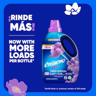 Foto 2 | Suavizante De Telas Ensueño Max Liquid Violet Bouquet 3.7l 123 Cargas - Venta Internacional.