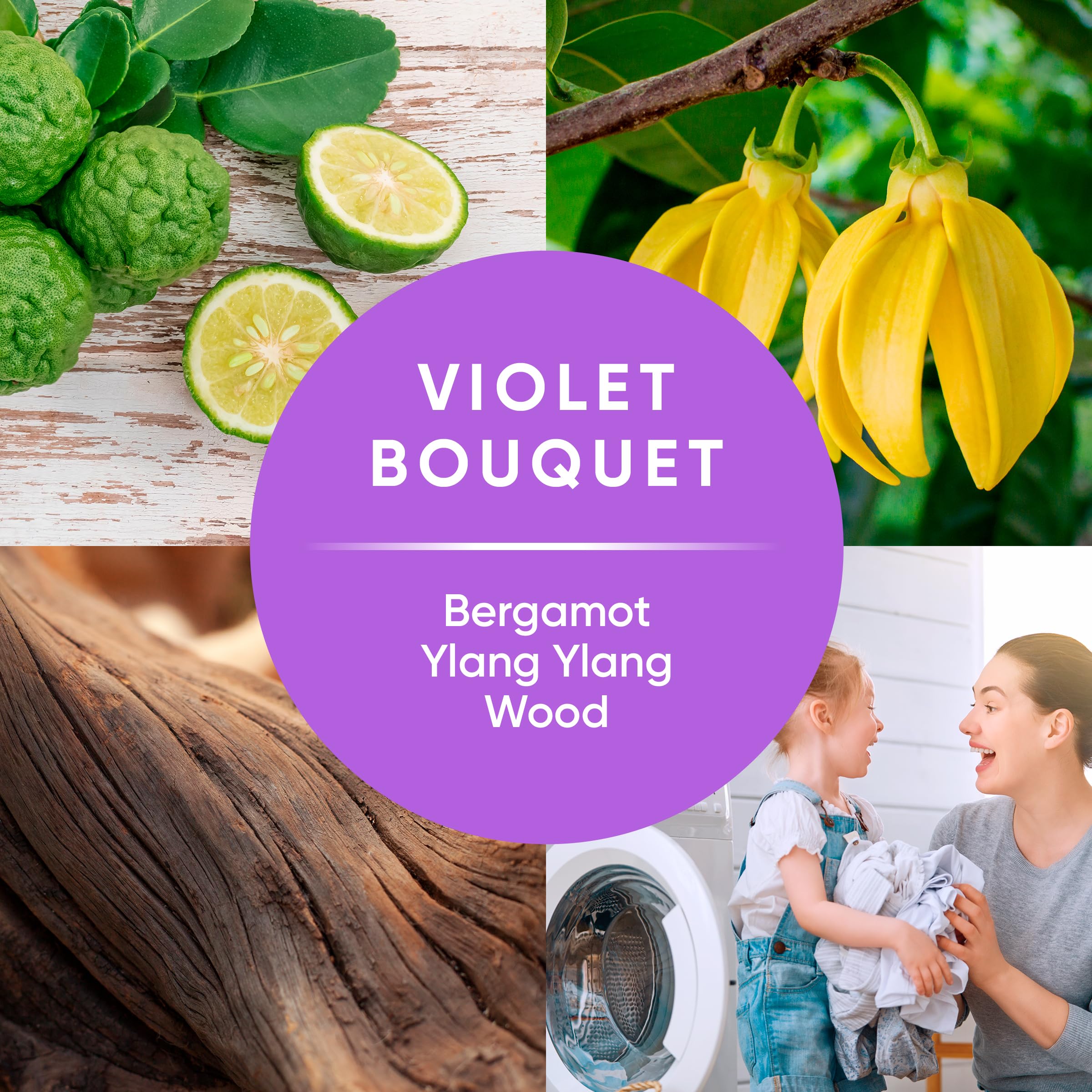 Foto 4 pulgar | Suavizante De Telas Ensueño Max Liquid Violet Bouquet 3.7l 123 Cargas - Venta Internacional.