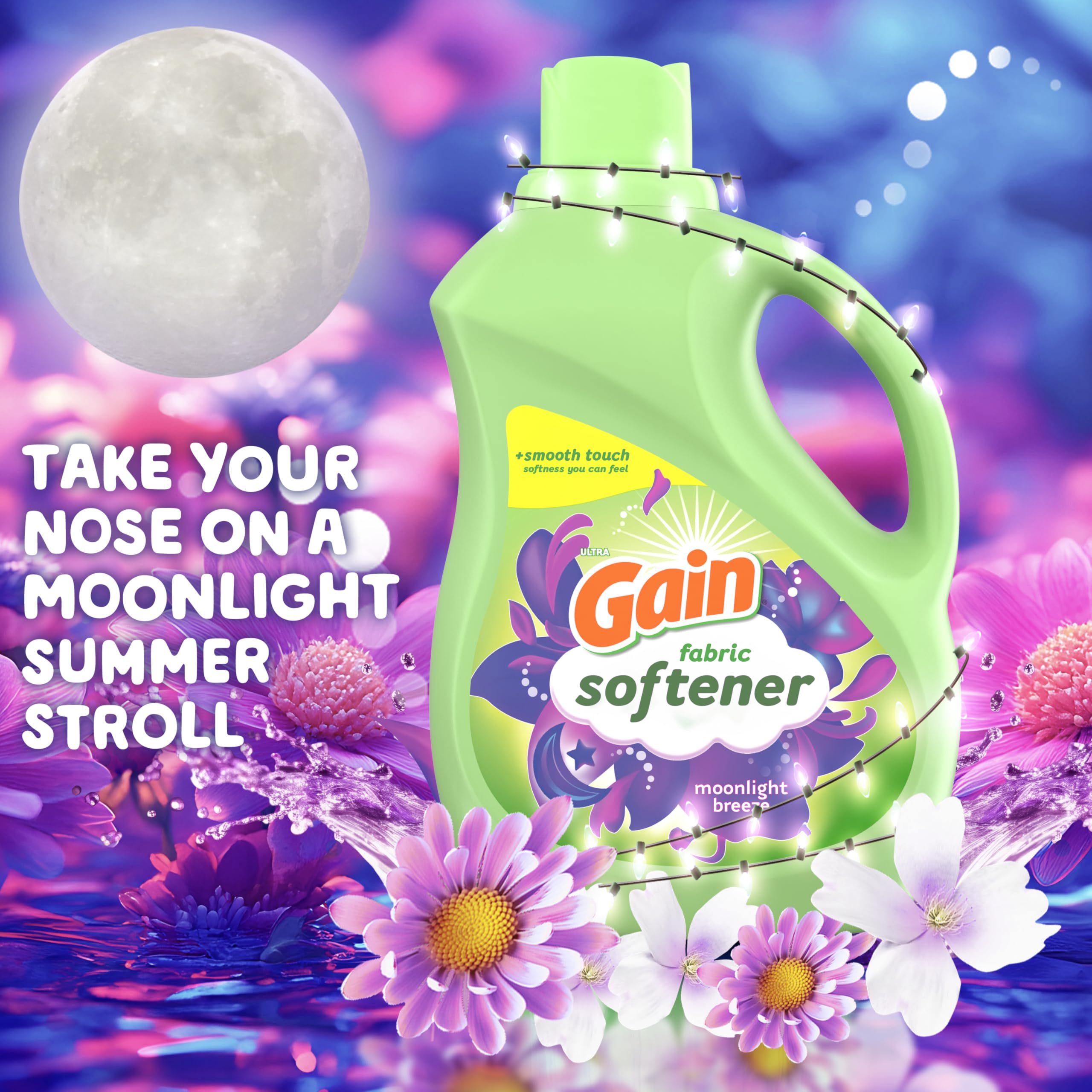 Foto 4 pulgar | Suavizante De Telas Gain Moonlight Breeze  1 Litro (paquete De 4) - Venta Internacional.