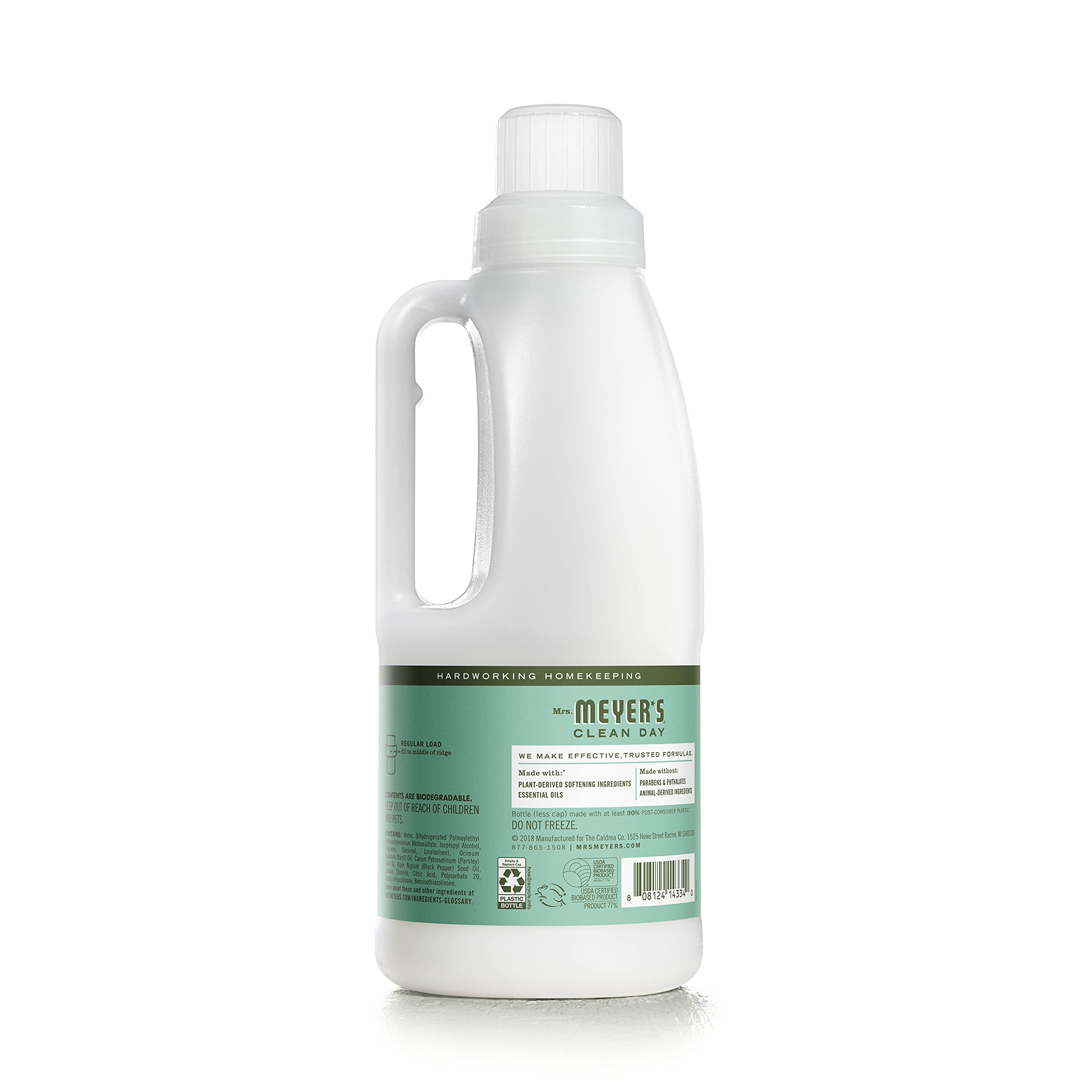 Foto 3 pulgar | Suavizante De Telas Mrs. Meyer's Clean Day Basil 946 Ml  32 Cargas - Venta Internacional.