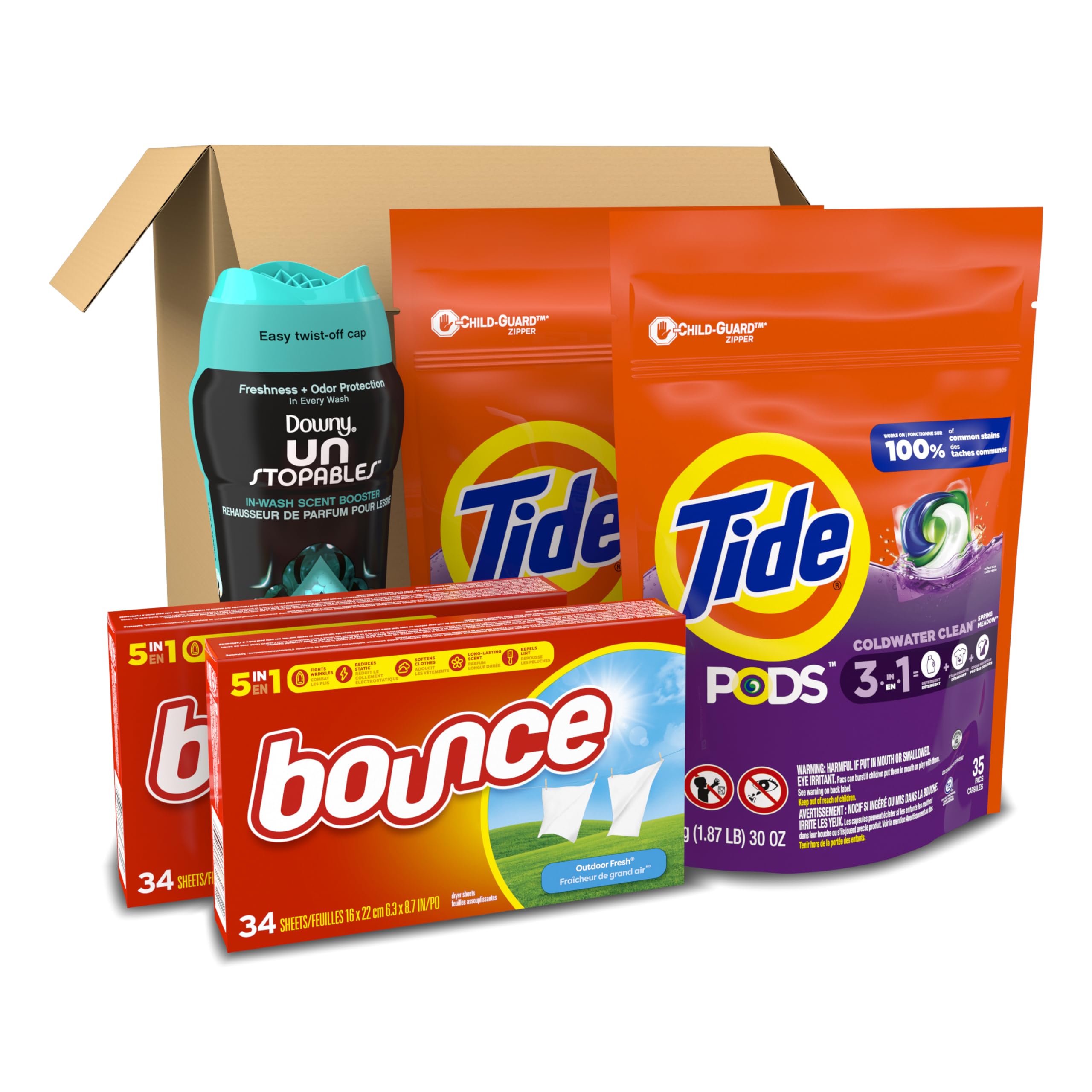 Foto 6 pulgar | Paquete De Detergente Para Ropa Tide Pods Downy Unstopable Bounce - Venta Internacional.
