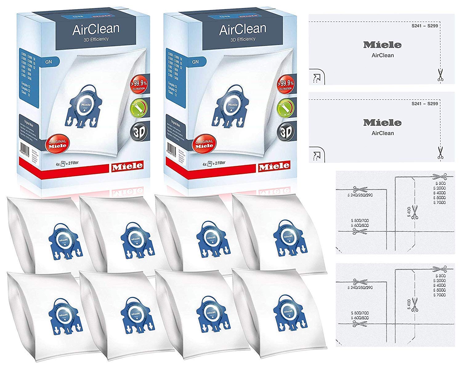 Foto 2 pulgar | Bolsas Para Aspiradora Miele Gn Airclean 3d Efficiency X8 - Venta Internacional.