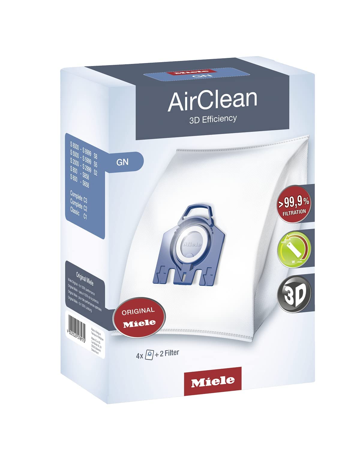 Foto 2 pulgar | Bolsas De Filtro Miele Type G/n Airclean System (1 Caja) - Venta Internacional.