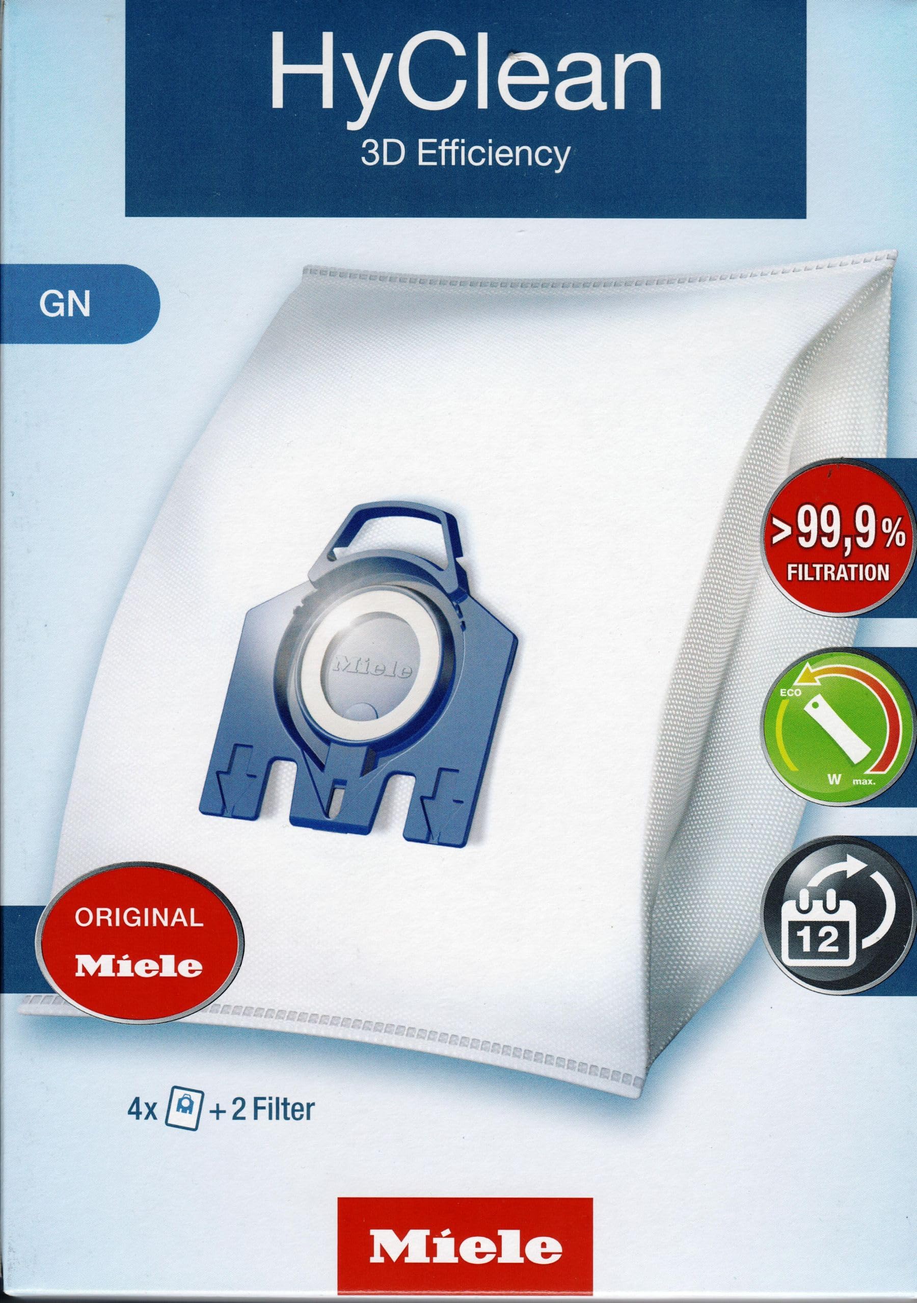 Foto 1 | Bolsas Para Polvo Miele Gn Hyclean 3d Efficiency - Venta Internacional.
