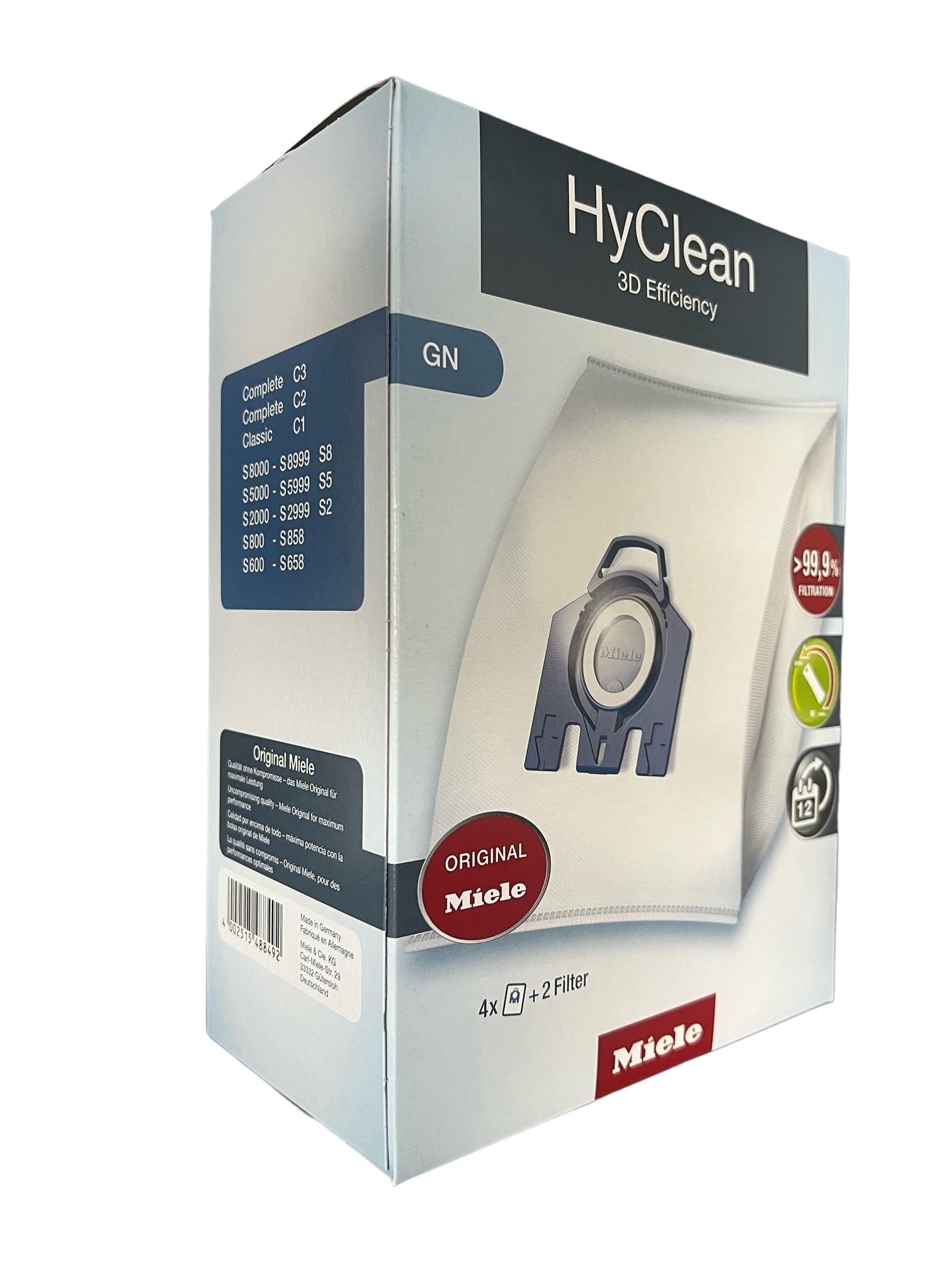 Foto 3 pulgar | Bolsas Para Polvo Miele Gn Hyclean 3d Efficiency - Venta Internacional.