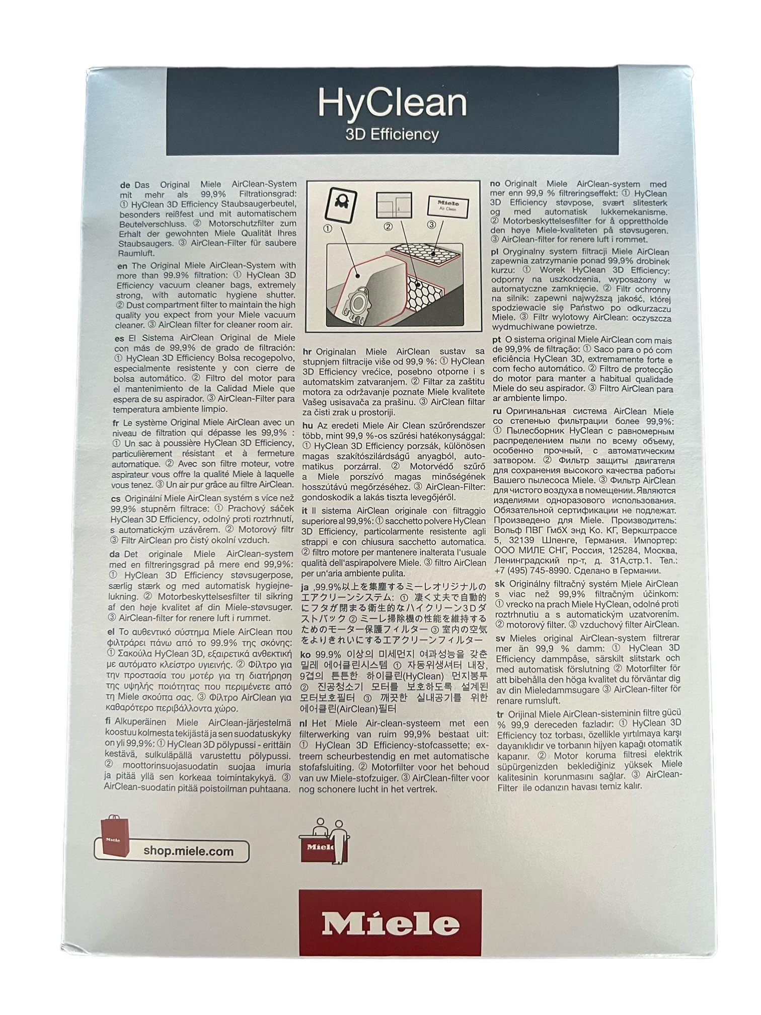 Foto 6 pulgar | Bolsas Para Polvo Miele Gn Hyclean 3d Efficiency - Venta Internacional.
