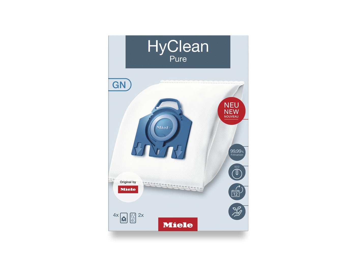 Foto 2 pulgar | Bolsa para Aspiradora Miele Hyclean 3 D Efficiency GN 4 Piezas - Venta Internacional
