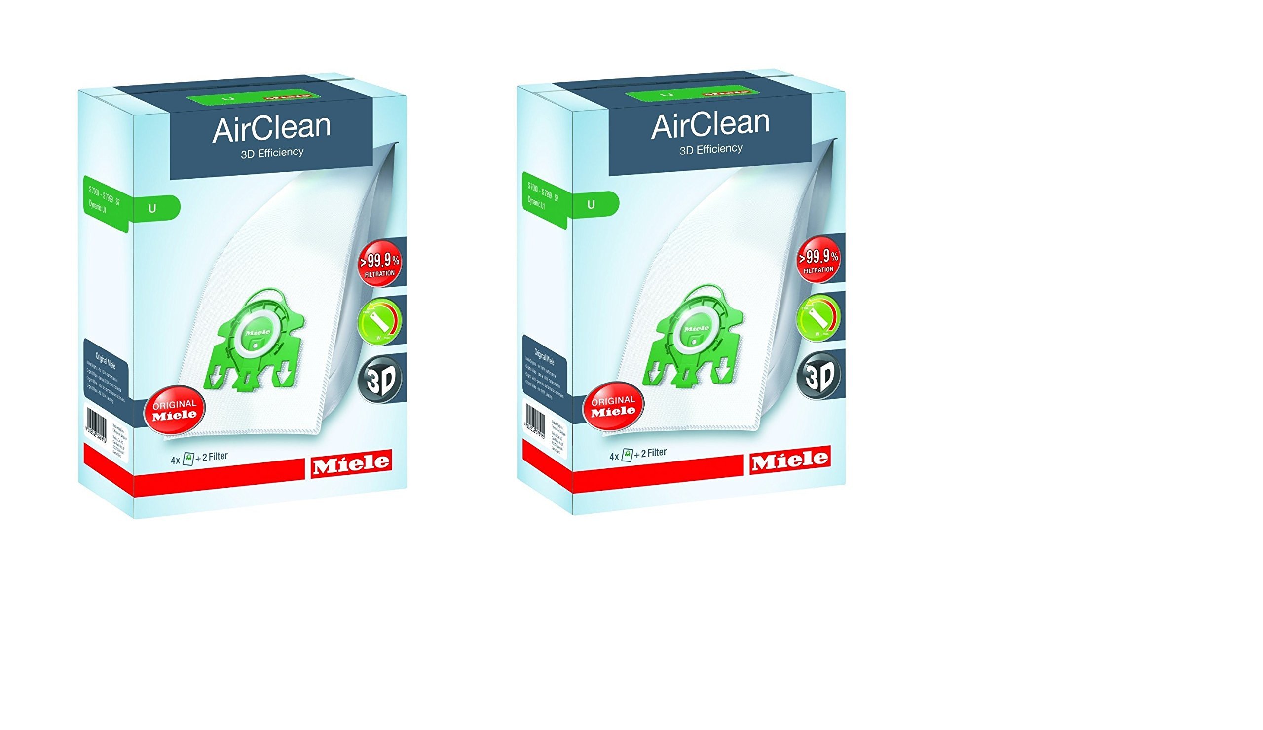 Foto 2 pulgar | Bolsa para Aspiradora Miele Airclean 3D Efficiency Type U con 8 Bolsas y 4 Filtros - Venta Internacional