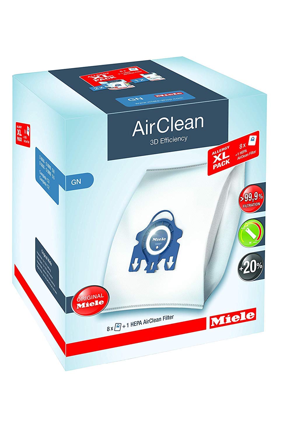 Bolsas para Aspiradora Miele Airclean 3d Efficiency Type Gn  - Venta Internacional