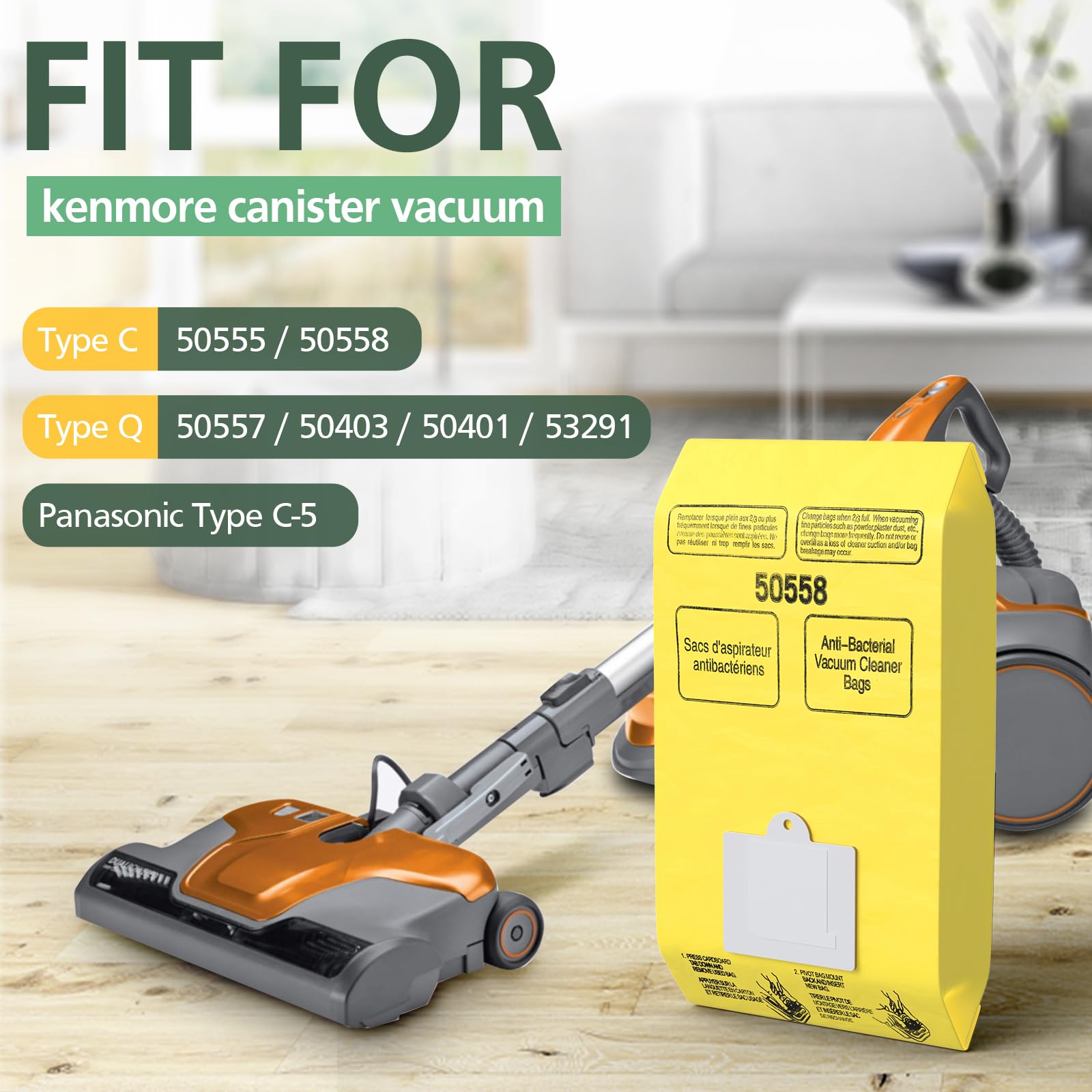 Foto 3 pulgar | Las Bolsas Para Aspiradora Canister Isinlive Son Compatibles Con Kenmore - Venta Internacional.