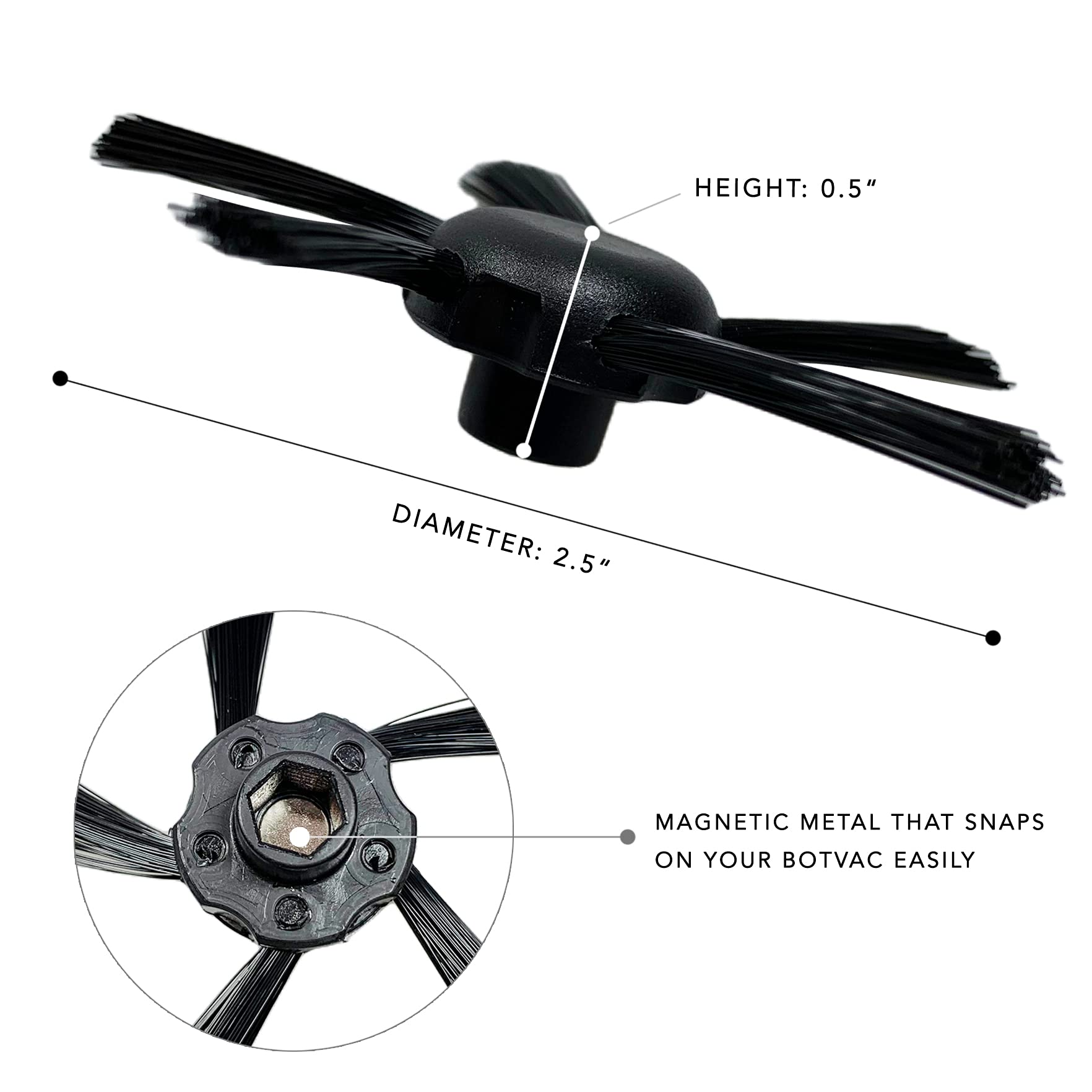 Foto 4 pulgar | Cepillo MaximalPower Principal y Lateral de Repuesto para Aspiradoras Neato Robot - Venta Internacional